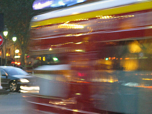Wall Art featuring the photograph Paris Bus Pont Au Change  Or One Half Step Away From The Hereafter by Joe Schofield