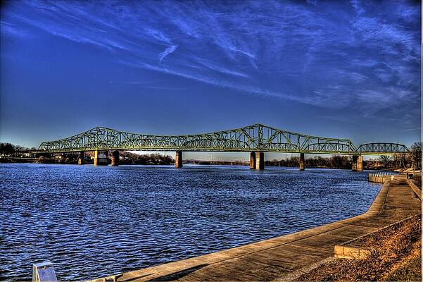 West Virginia Photograph - Parkersburg Bridge by Jonny D