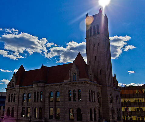Wall Art featuring the photograph Parkersburg Courthouse by Jonny D
