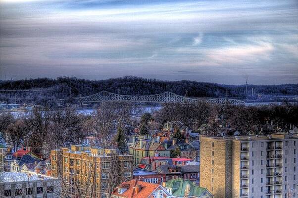 Sky Wall Art featuring the photograph Parkersburg Overlook by Jonny D