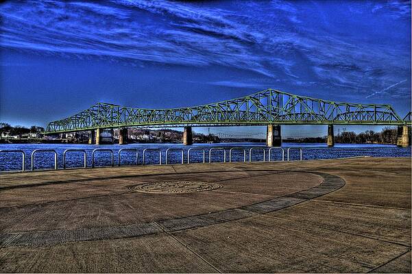 Sky Wall Art featuring the photograph Parkersburg Point Park by Jonny D