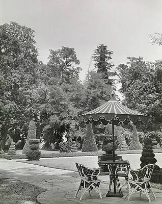 Garden Scene at Versailles Patio Wall Art