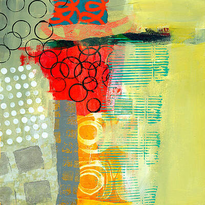 Colorful Geometric Composition Wall Art
