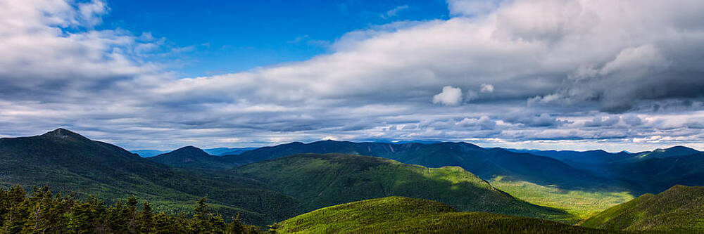 Cloud Wall Art featuring the photograph Pemigawasset Wilderness Panorama by Jeff Sinon