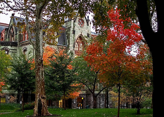Autumn at College Hall Photograph