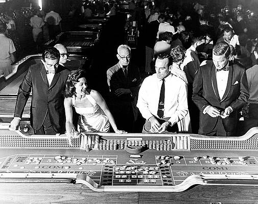 Elegant Casino Night in the 1950s Photograph