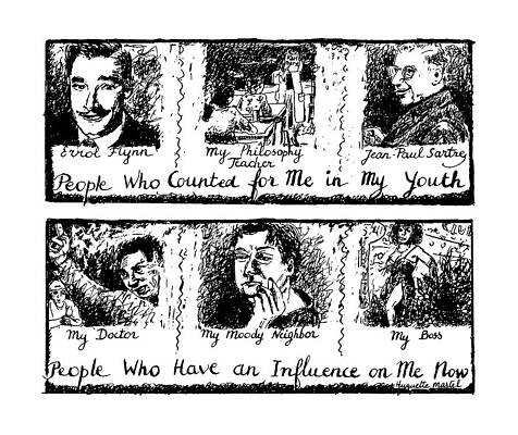 Youth Drawing - People Who Counted For Me In My Youth.
People Who by Huguette Marte