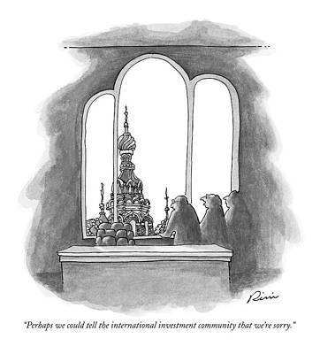 International Wall Art featuring the drawing Perhaps We Could Tell The International by J.P. Rini