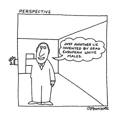 Humorous Perspective Cartoon Drawing