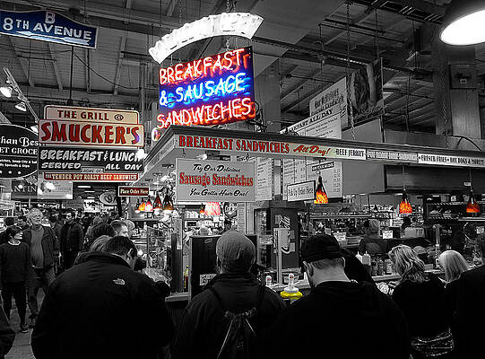 Historical Wall Art featuring the photograph Philadelphia - Breakfast At Smucker's by Richard Reeve