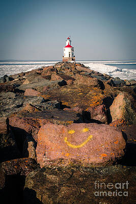 Wall Art featuring the photograph Pier Happiness by Duluth To Door County Photography