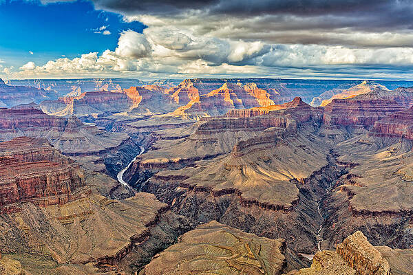 Wall Art featuring the photograph Pima Point Sunset - Grand Canyon National Park Photograph by Duane Miller