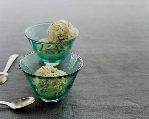 Bowl Wall Art featuring the photograph Pistachio Semifreddo by Romulo Yanes