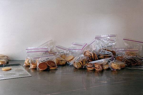 Baking Wall Art featuring the photograph Plastic Bags Of Cookies by Romulo Yanes