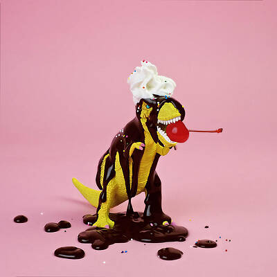 Dinosaur Sundae Delight Wall Art