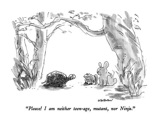 Teen Wall Art featuring the drawing Please!  I Am Neither Teen-age by James Stevenson