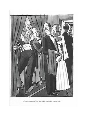 Crowded Scene with Groomsmen Wall Art