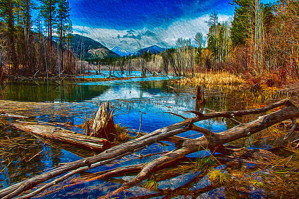 Painting - Pondering A Mountain by Omaste Witkowski