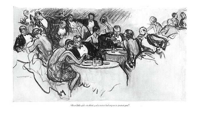 Attractive Drawing - Poor Little Girl by Wallace Morgan