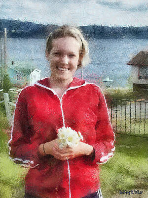 Cloud Wall Art featuring the painting Portrait In Newfoundland by Jeffrey Kolker