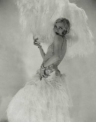 Dancer with Ostrich Feathers Wall Art