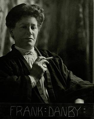 English Photograph - Portrait Of Frank Danby by E. O. Hoppe