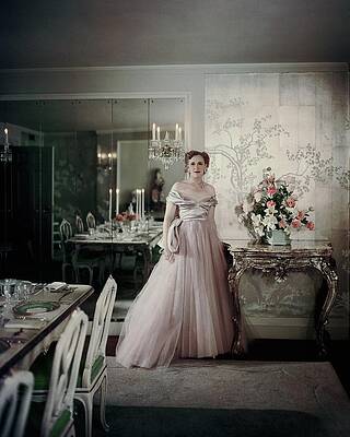 Adam Wall Art featuring the photograph Portrait Of Mrs. Adam Gimbel by John Rawlings