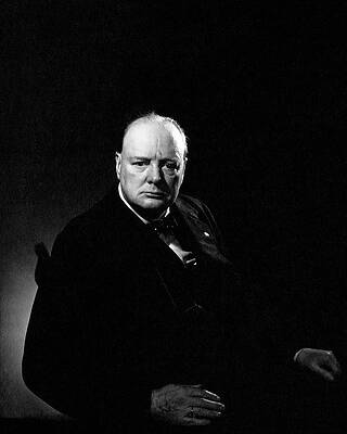 Winston Churchill Portrait Wall Art
