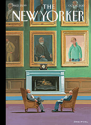 Elegant Gentlemen in Classic Portrait Room Painting