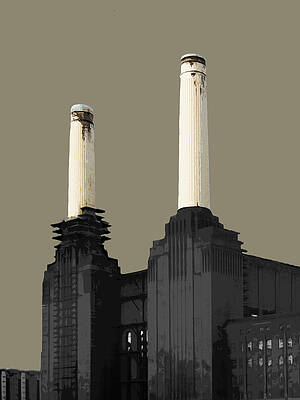 Wall Art featuring the mixed media Power - French GREY by BFA Prints