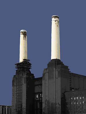 Wall Art featuring the mixed media Power - New BLUE by BFA Prints