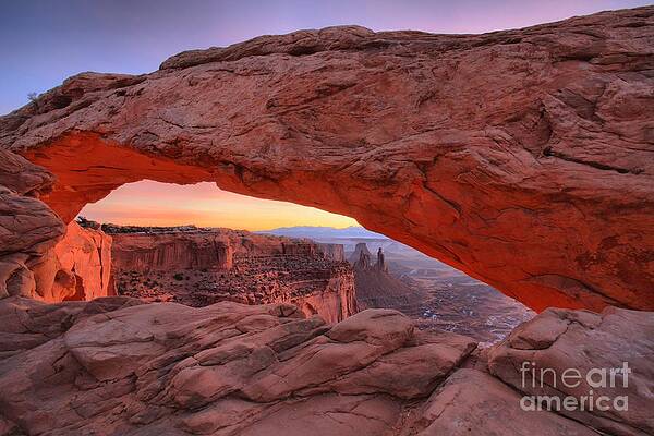 Wall Art featuring the photograph Pre-dawn At Mesa Arch by Adam Jewell