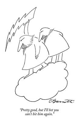 Lightning Drawing - Pretty Good by Charles Barsotti