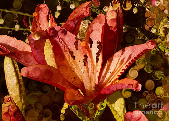 Summer Painting - Pretty Pink Pouting Pleasures by Omaste Witkowski