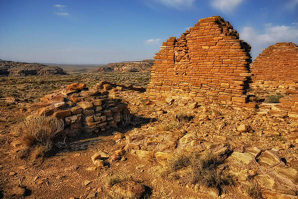 Sacred Wall Art featuring the photograph Pueblo Alto Walls by Ghostwinds Photography