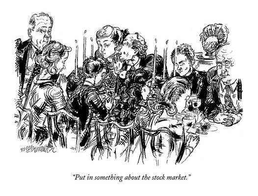 Prayer Drawing - Put In Something About The Stock Market by William Hamilton