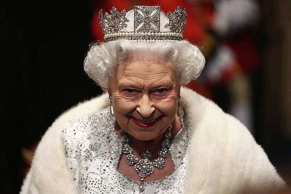 Wall Art featuring the photograph Queen Elizabeth II Attends The State by Dan Kitwood