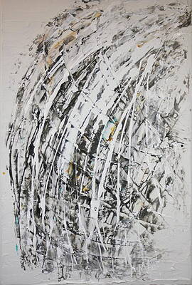 Textured Wall Art featuring the painting Rain Shower 2 by Madeleine Arnett