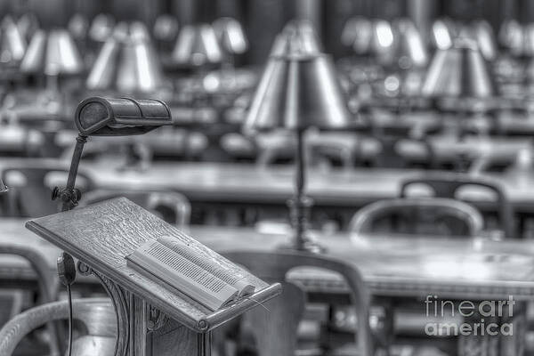 Wall Art featuring the photograph Reading Stand And Tables II by Clarence Holmes