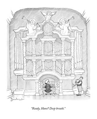 Humorous Pipe Organ Scene Wall Art