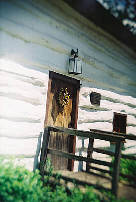 Historical Wall Art featuring the photograph Recesky - Downingtown Log House by Richard Reeve