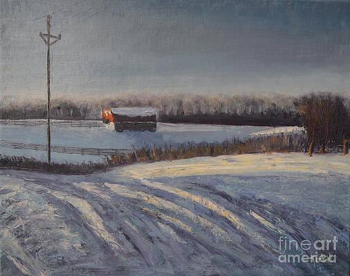 Painting - Red Barn by Laura Toth