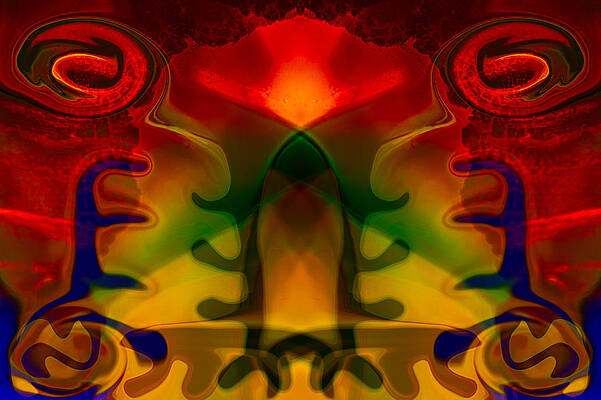 Wall Art featuring the painting Red-Eyes Black Dragon by Omaste Witkowski