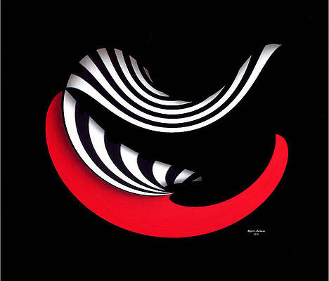 Modern Wall Art featuring the digital art Red II by Rafael Salazar