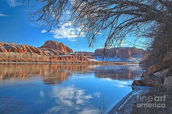 Utah Photograph - Red In The Green River by Adam Jewell