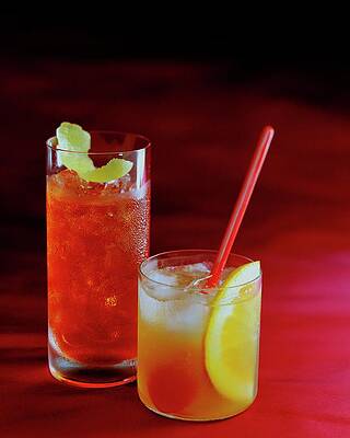 Wall Art featuring the photograph Red Rocktails by Romulo Yanes