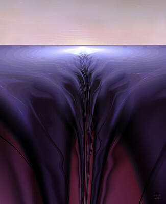 Unique Wall Art featuring the digital art Red Sky At Morning by Vic Eberly