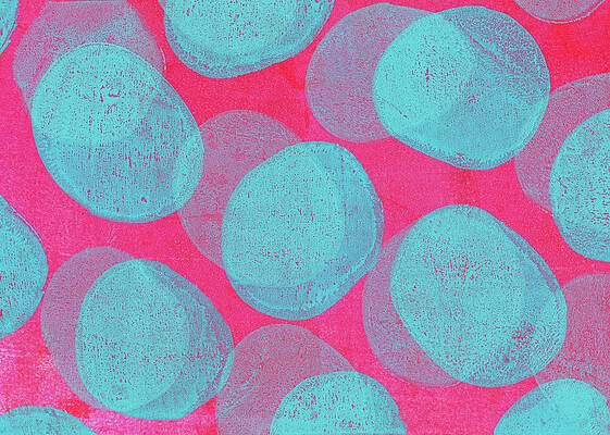 Wall Art featuring the photograph Retro Handmade Background With Pink And by Andipantz