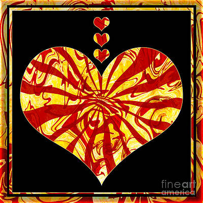 Washington Wall Art featuring the digital art Right Here Right Now Abstract Symbols Artwork by Omaste Witkowski