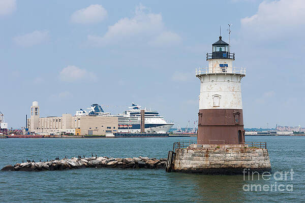 Wall Art featuring the photograph Robbins Reef Light II by Clarence Holmes